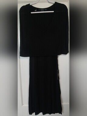 Vertigo XS Black Layered Dress - NWT